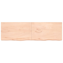 Blat stołu, 200x60x6 cm, surowe drewno dębowe