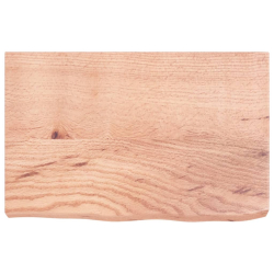 Blat do stołu, jasnobrązowy, 60x40x6 cm, lite drewno dębowe