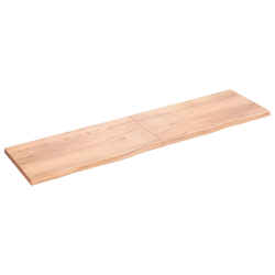 Blat do stołu, jasnobrązowy, 200x50x4 cm, lite drewno dębowe