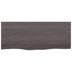 Blat stołu, ciemnoszary, 100x40x4 cm, lite drewno dębowe