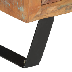 Szafka pod telewizor, 112x30x45 cm, lite drewno z odzysku