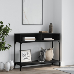 Stolik konsolowy, czarny, 100x30,5x75 cm