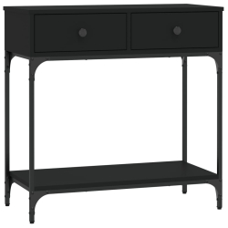 Stolik konsolowy, czarny, 75x34,5x75 cm