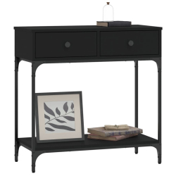 Stolik konsolowy, czarny, 75x34,5x75 cm