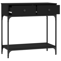 Stolik konsolowy, czarny, 75x34,5x75 cm