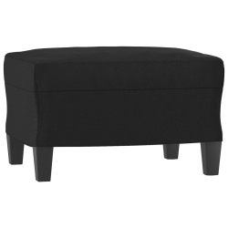 4-osobowa sofa z poduszkami, czarna, sztuczna skóra