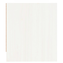 Szafka nocna, biały, 40x31x35,5 cm, lite drewno sosnowe