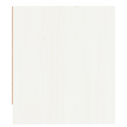 Szafki nocne, 2 szt., białe, 40x31x35,5 cm, lite drewno sosnowe