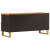 Szafka pod TV, brązowo-czarna 100x33,5x46 cm, lite drewno mango