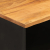 Szafka pod TV, brązowo-czarna 100x33,5x46 cm, lite drewno mango