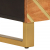 Szafka pod TV, brązowo-czarna 100x33,5x46 cm, lite drewno mango