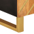 Szafka pod TV, brązowo-czarna 105x33,5x46 cm, lite drewno mango
