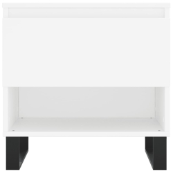 Stoliki kawowe, 2 szt., białe, 50x46x50 cm