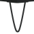 Stoliki kawowe, 2 szt., czarne, 50x46x50 cm