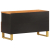 Szafka pod TV, brązowo-czarna 80x33,5x46 cm, lite drewno mango