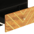 Szafka pod TV, brązowo-czarna 80x33,5x46 cm, lite drewno mango