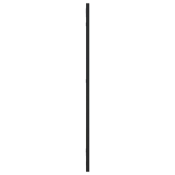 Lustro ścienne, czarne, 30x80 cm, prostokątne, żelazo