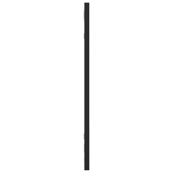 Lustro ścienne, czarne, 20x50 cm, prostokątne, żelazo