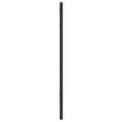 Lustro ścienne, czarne, 50x60 cm, prostokątne, żelazo
