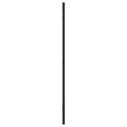 Lustro ścienne, czarne, 50x80 cm, prostokątne, żelazo