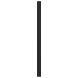 Lustro ścienne, czarne, 30x30 cm, kwadratowe, żelazo