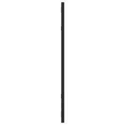 Lustro ścienne, czarne, 30x60 cm, prostokątne, żelazo