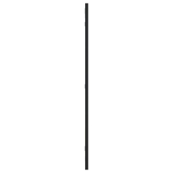 Lustro ścienne, czarne, 40x80 cm, prostokątne, żelazo