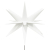 Gwiazdy morawskie LED z kołkami, 3 szt., białe, 35 cm