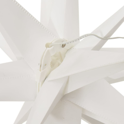 Gwiazda morawska z LED, składana, biała, 100 cm