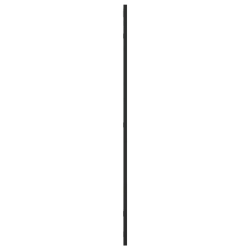 Lustro ścienne, czarne, 60x100 cm, prostokątne, żelazo