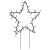 Świąteczne gwiazdy na szpikulcach, 3 szt., 50 LED, 29 cm