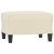 3-osobowa sofa z podnóżkiem, kremowa, 180 cm, sztuczna skóra