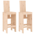 Stołki barowe, 2 szt., 40x42x120 cm, lite drewno sosnowe