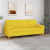 3-osobowa sofa z poduszkami, żółta, 180 cm, tkanina