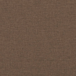 2-osobowa sofa z poduszkami, brązowa, 120 cm, tkanina