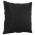 2-osobowa sofa z poduszkami, czarna, 120 cm, sztuczna skóra