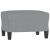 3-osobowa sofa z podnóżkiem, jasnoszara, 180 cm, tkaniną