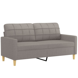 3-cz. komplet wypoczynkowy z poduszkami, taupe, tkanina