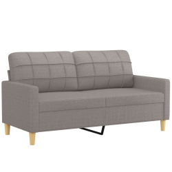 2-cz. komplet wypoczynkowy z poduszkami, taupe, tkanina