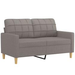 2-cz. komplet wypoczynkowy z poduszkami, taupe, tkanina