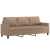3-osobowa sofa z podnóżkiem, cappuccino, 180 cm, sztuczna skóra