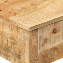 Stolik konsolowy z 2 szufladami, 110x35x75 cm, drewno z odzysku