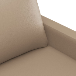 4-osobowa sofa z poduszkami, cappuccino, sztuczna skóra