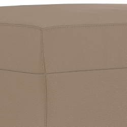 4-osobowa sofa z poduszkami, cappuccino, sztuczna skóra