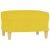 3-osobowa sofa z podnóżkiem, jasnożółty, 180 cm, tkaniną
