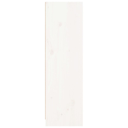 Regał, biały, 70x33x110 cm, lite drewno sosnowe