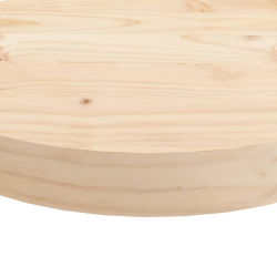 Blat do stołu, okrągły, Ø80x3 cm, lite drewno sosnowe