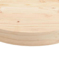 Blat do stołu, okrągły, Ø70x3 cm, lite drewno sosnowe