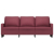 Sofa 3-osobowa, winna czerwień, 180 cm,tapicerowana tkaniną