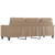 3-osobowa sofa, cappuccino, 180 cm, sztuczna skóra